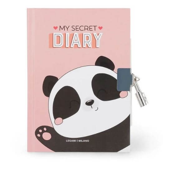 Mein geheimes Tagebuch mit Vorhängeschloss Panda