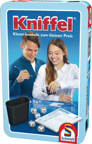 Kniffel®, Bring-Mich-Mit-Spiel in Metalldose