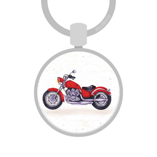 Schlüsselanhänger red motorcycle