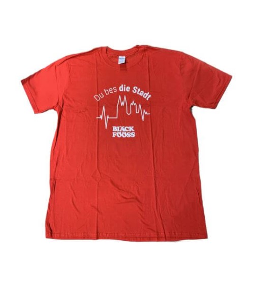 Bläck Fööss T-Shirt Unisex "Du bes die Stadt" rot