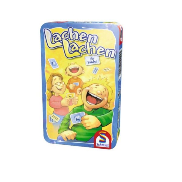 Lachen Lachen für Kinder, Bring-Mich-Mit-Spiel in Metalldose