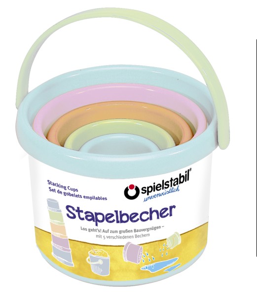 Stapelbecher-Set Pastell 5-teilig