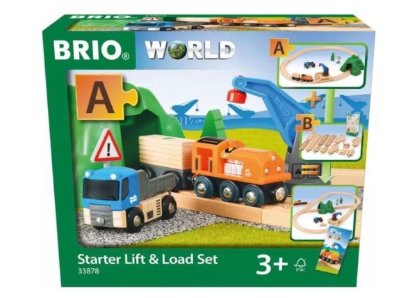 BRIO World Starterset Güterzug mit Kran