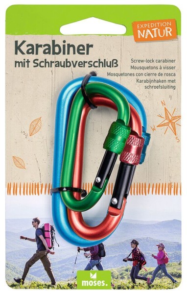 Expedition Natur Karabiner mit Schraubverschluss