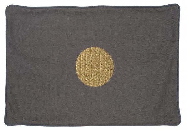 Zuhausesein. Kissen "Goldener Punkt"