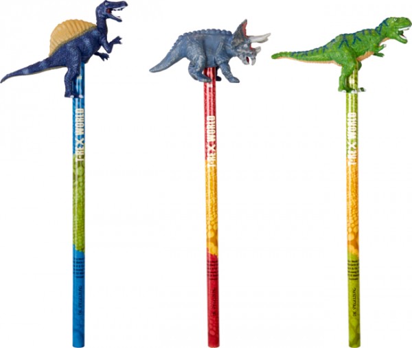 Topper-Bleistift T-Rex World (einzeln)