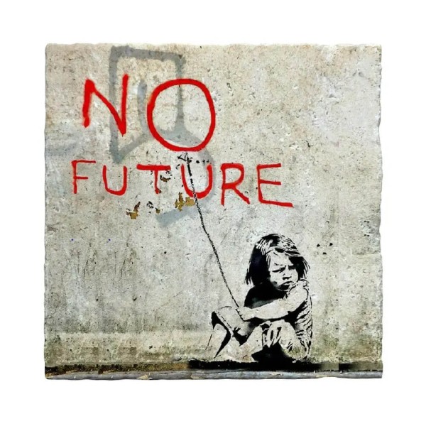 Fliese Banksy - No Future