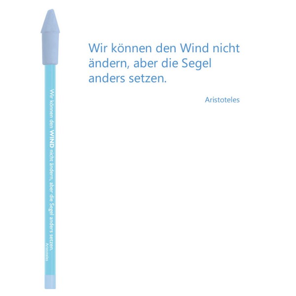 Bleistift blau Wind