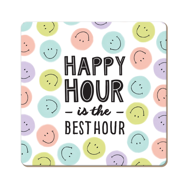 Korkuntersetzer Happy Hour