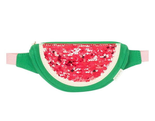Wassermelonen-Bauchtasche mit Pailletten
