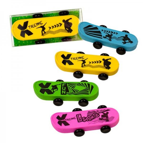 RADIERER Skateboard, 4-fach sortiert