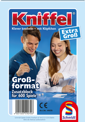 Kniffelblock groß 100 Blatt