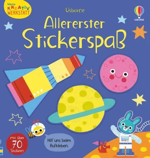 Kleine Kreativ-Werkstatt: Allererster Stickerspaß mit über 70 Stickern