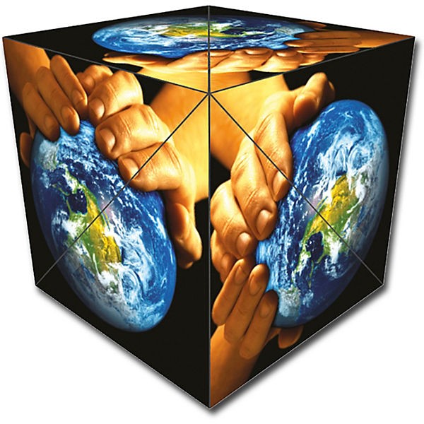 GeoBender® Würfel - WORLD - Geometrischer Magnetwürfel