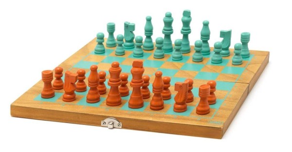 2-in-1-Schach- und Damespiel