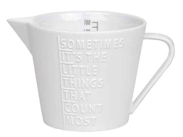 Messbecher "sometimes it's the little..."