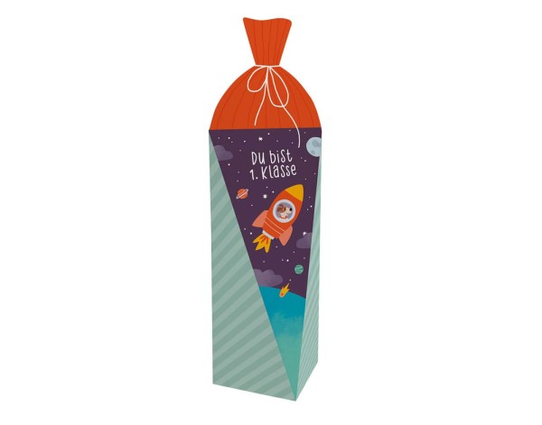 Schultüte mit Brauseherzen - Du bist 1. Klasse