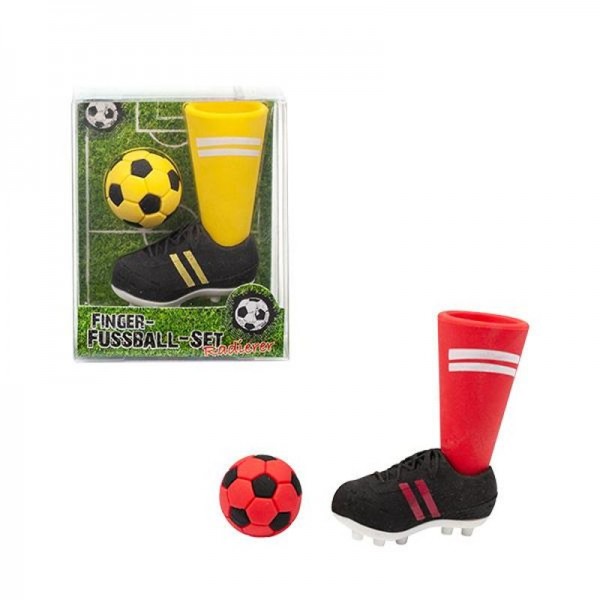 RADIERER Finger-Fußball 2er Set, 4-fach sortiert