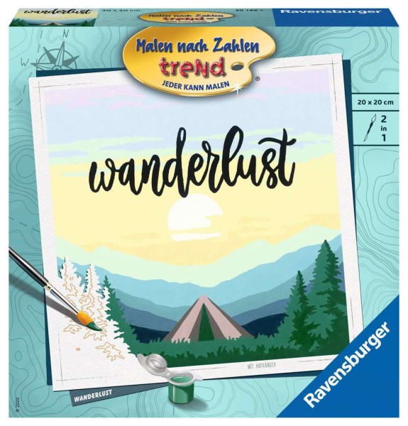 Wanderlust Malen nach Zahlen