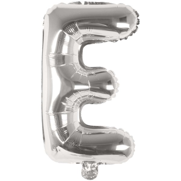 Folienballon E silber