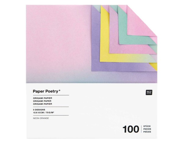 PAPER POETRY ORIGAMI BLURRY GRADIENT